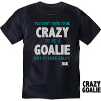 T-Shirt Crazy Goalie De DSC Hockey Pour Hommes
