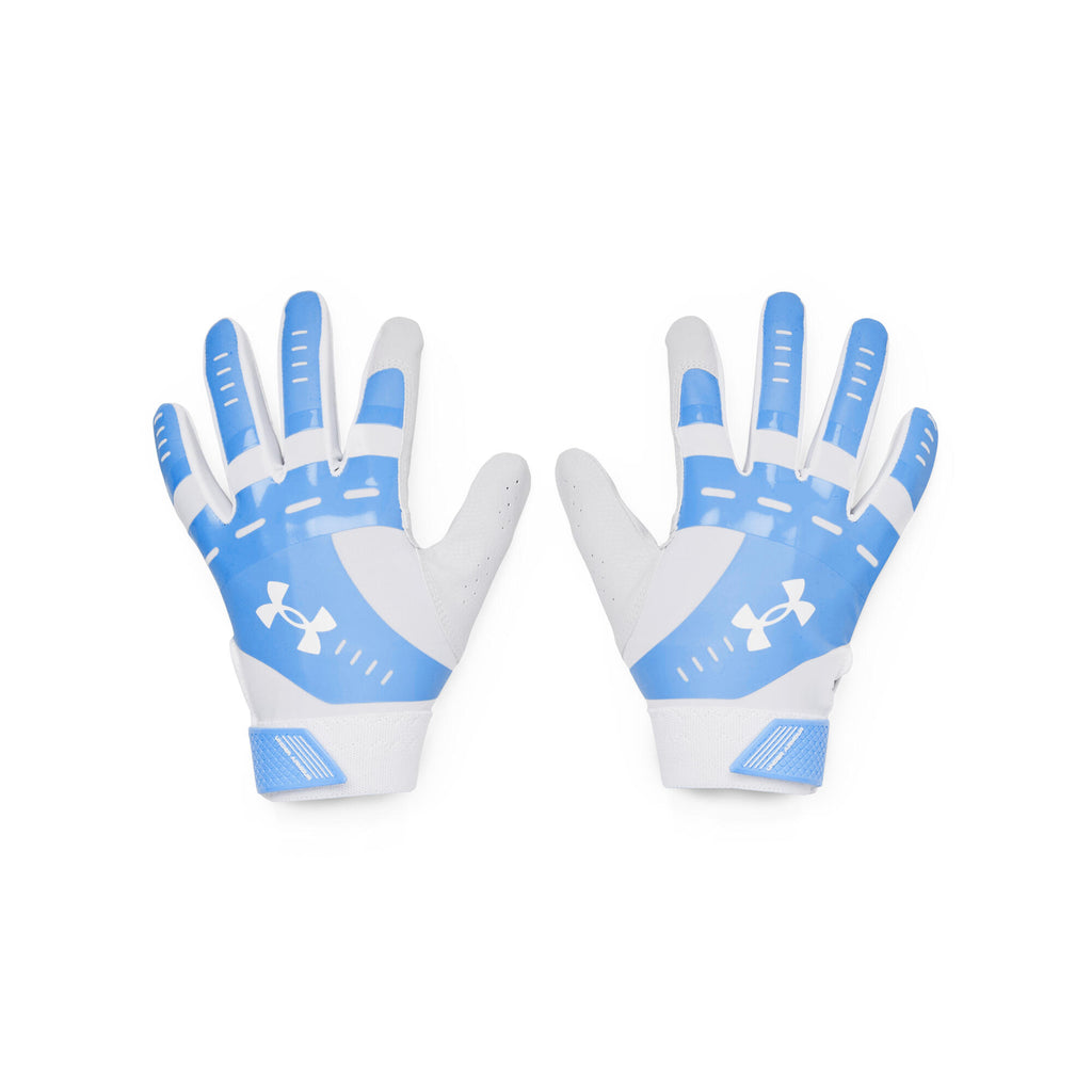 Neuf avec étiquettes gants de battage à motif UA femme L blanc rouge