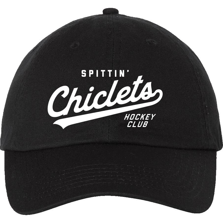 Spittin Chiclets Hockey Club Dad Hat Black Source for Sports