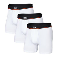 Saxx Non-Stop Boxer Brief Fly - 3 Pack - White
