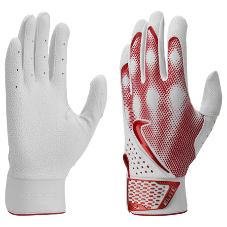 Guantillas S Nike Alpha Elite Baseball Batting Gloves Rojo