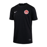 Maillot de soccer réplique de l'équipe nationale jeunesse du Canada par Nike (2022) - Noir