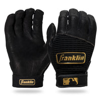 Franklin Pro Classic Baseball Batting Gloves - Black/Gold