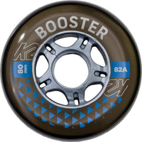 K2 Booster Inline Skate Wheels (80MM/82A) - 4-Pack
