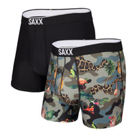 Saxx Volt Boxer Brief - 2-Pack - Flamingo Dream/Black