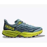Hoka Speedgoat 5 Men's Running Shoes - Stone Blue / Dark Citron