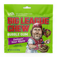 Big League Chew Swingin’ Sour Apple Gum - 60G
