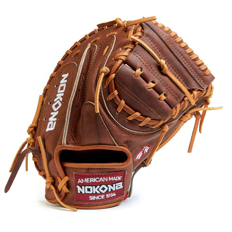 Nokona Walnut W-3350 Closed Web Baseball Catchers Mitt Source for  Sports