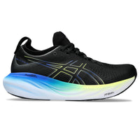 Asics Gel-Nimbus 25 Men's Running Shoes - D - Black/Glow Yellow