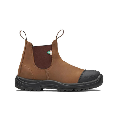 Blundstone #169 CSA Work & Safety Saddle Brown with Toe Cap - Crazy Horse Brown