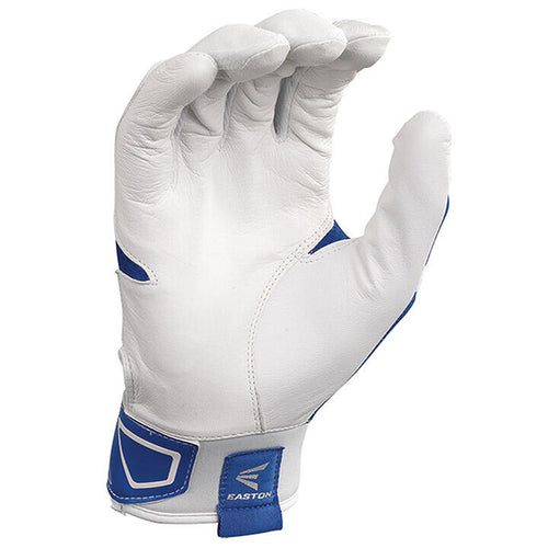 Easton Z3 Baseball Batting Gloves - White / Royal