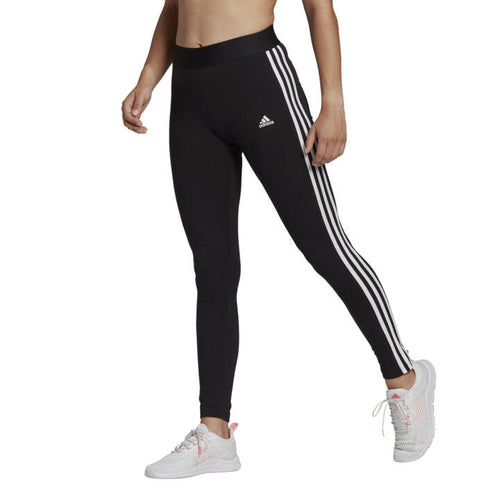 Black-White adidas Womens Believe This 2.0 3-Stripes 3/4 Leggings