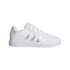 Adidas Grand Court 2.0 Youth Tennis Shoes - Ftwwht/Irides/Ftwwht