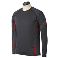 Bauer Essential Youth Long Sleeve Base Layer Top - Dark Grey (2019)
