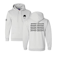 Spittin Chiclets Repeat Hoodie - White/Black