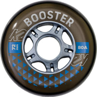 K2 Booster Inline Skate Wheels (72MM/80A) - 4 Pack