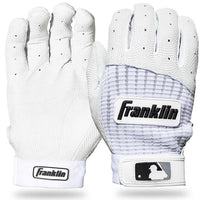Franklin Pro Classic Baseball Batting Gloves - Pearl/White
