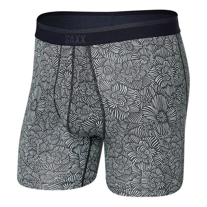 SAXX Platinum Boxer Briefs With Fly - India Ink Flora Sketch | Source ...
