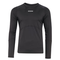CCM Senior Long Sleeve Compression Baselayer Top With Gel Application