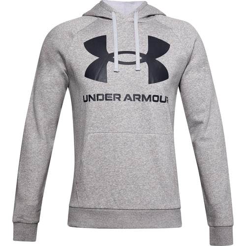 Under Armour UA Rival Fleece Mens Hoodie (Pitch Gray-Light Heather