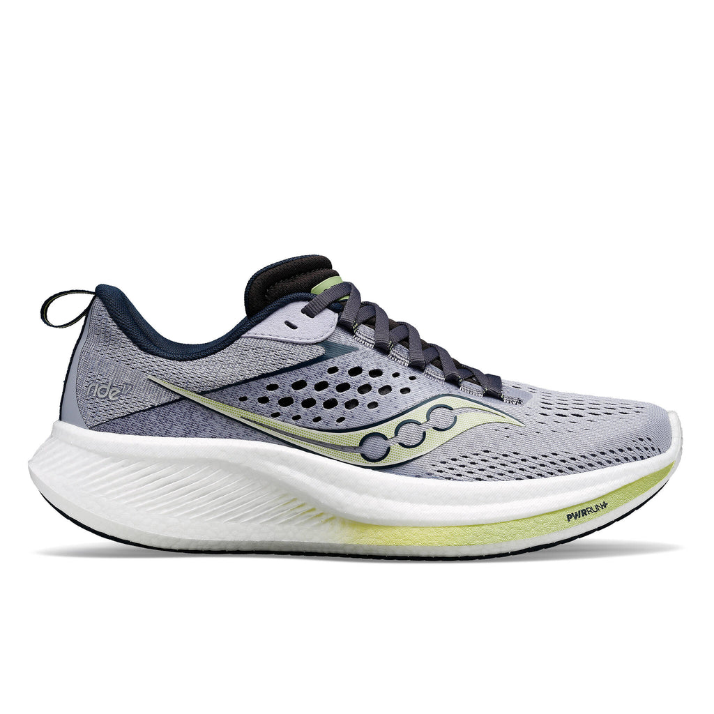 Saucony Ride 17 Women's Running Shoes Iris/Navy Source for Sports