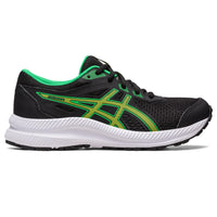 Asics Contend 8 GS Youth Running Shoes - Black/Lime Zest