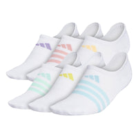 Adidas Superlite Stripe II Super No Show Women's Socks - White 6-Pack
