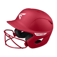 Easton Ghost Fastpitch Softball Batting Helmet with Softball Mask - M/L - Matte Red