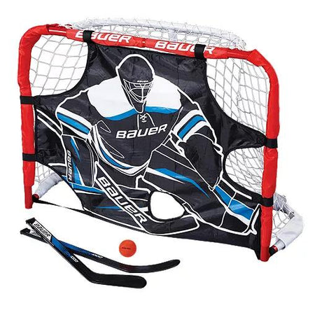 Bauer Pro Knee Hockey Mini Collectable Goal Set Source for Sports