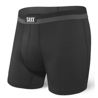 SAXX Sport Mesh Boxer Briefs With Fly - Black