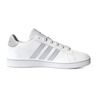 Adidas Grand Court Youth Shoes- White/Grey