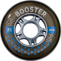 K2 Booster Inline Skate Wheels (76MM/80A) - 4 Pack