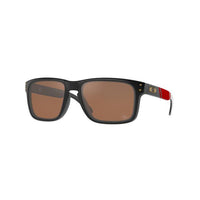 Oakley San Francisco 49ers Holbrook Sunglasses - Prizm Tungsten Lenses and Matte Black Frame