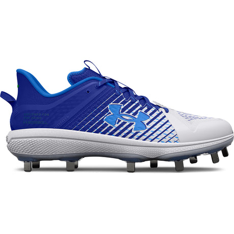 Baseball Softball Under Armour Men's Yard Mid Metal Cleats Under Armour Mens UA Yard Turf Baseball Shoes 3025593-001 Black/Black/White