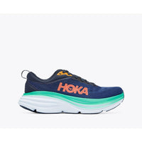 Hoka Bondi 8 Max Cushioned Women's Road Running Shoes - Outer Space / Bellwether Blue