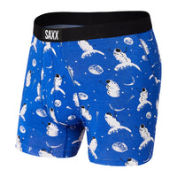 SAXX Ultra Boxer Brief With Fly - Peak Blue Astro Snowman