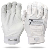 Franklin USA CFX Women's Fastpitch Batting Gloves - White/Chrome