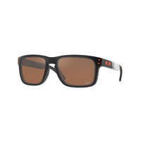 Oakley Cleveland Browns Holbrook Sunglasses - Prizm Tungsten Lenses and Matte Black Frame