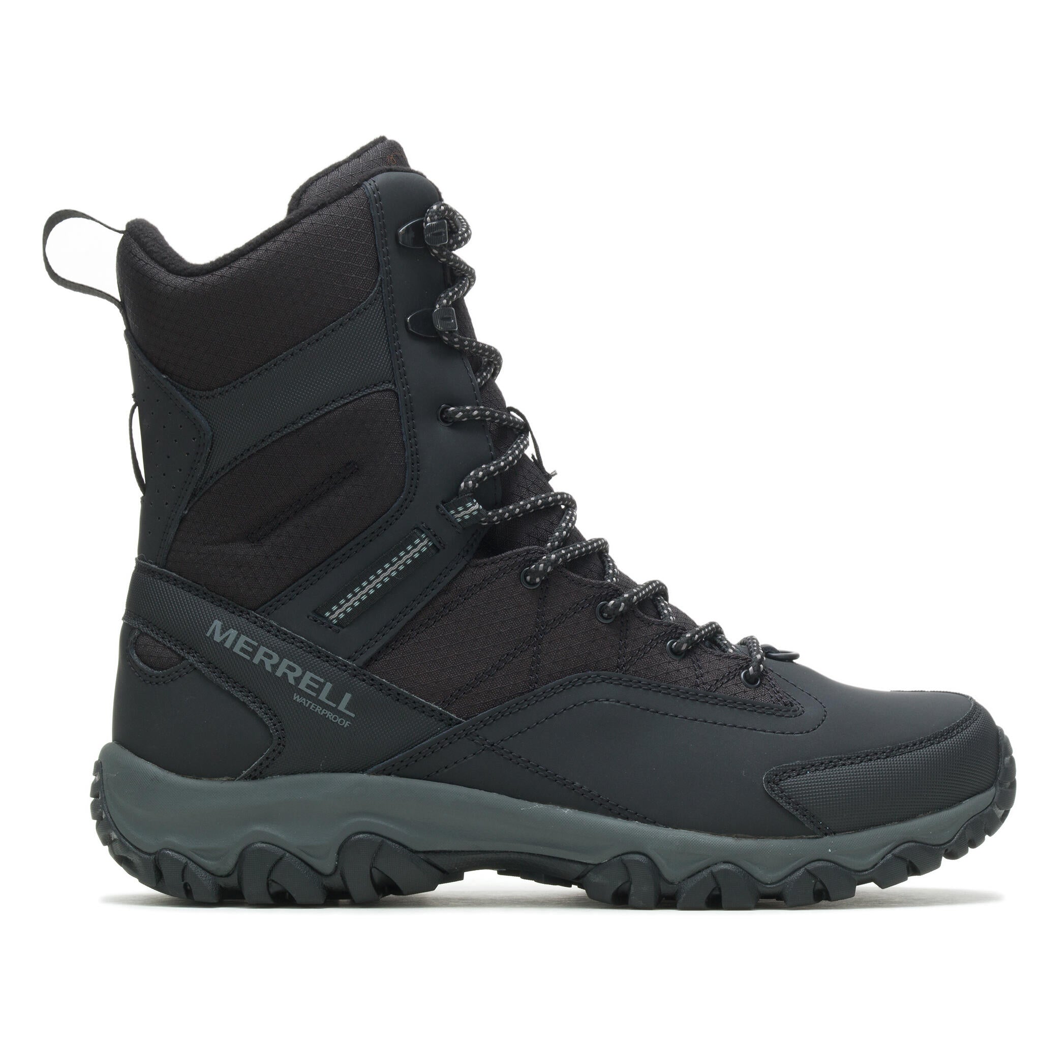 Merrell Thermo Akita Tall Mens Waterproof Boots Black Source for Sports