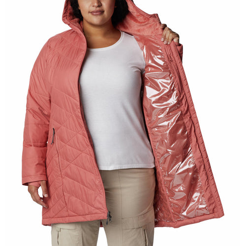 Columbia Heavenly Long Hooded Women's Jacket - Plus Size