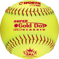 Worth SPN Gold Dot 12" Softball - Pack of 12
