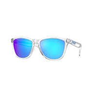 Oakley Frogskins Sunglasses - Prizm Sapphire Lenses and Crystal Clear Frame