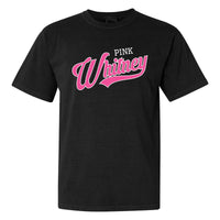 Pink Whitney Script Logo Short Sleeve Tee - Black