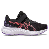 Asics Pre Excite 9 PS Youth Running Shoes - Black/Papaya