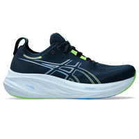 Asics Gel-Nimbus 26 Men's Running Shoes - 2E (Extra Wide) - French Blue/Lime