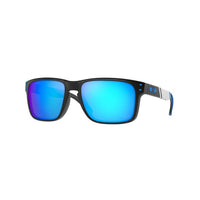 Oakley Detroit Lions Holbrook Sunglasses - Prizm Sapphire Lenses and Matte Black Frame
