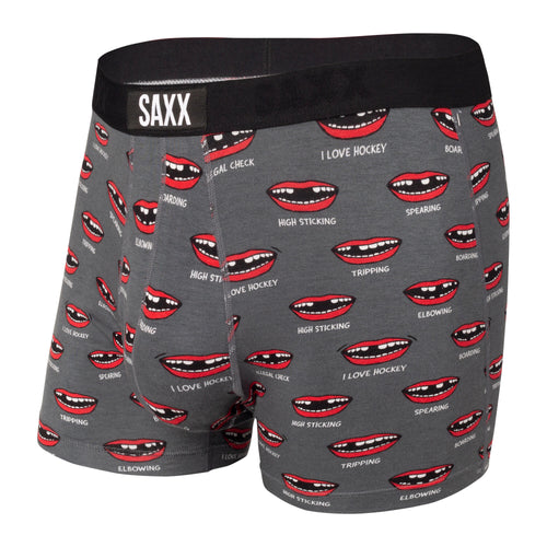 SAXX Vibe Boxer Brief - Charcoal Puck Tooth