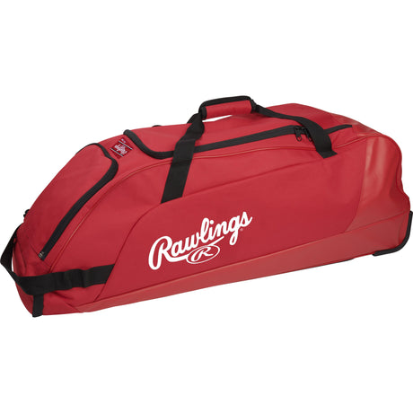 Sac Rawlings Workhorse Team – Équipement Baseball à Roulettes – Noir – Grand