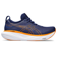 Asics Gel-Nimbus 25 Men's Running Shoes - D - Ocean/Orange