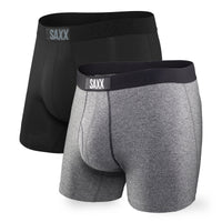 Saxx Vibe Boxer Brief - 2 Pack - Black/Grey